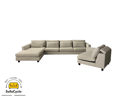 Flemish Tradition hoekzetel grijs, modulair – tweedehands