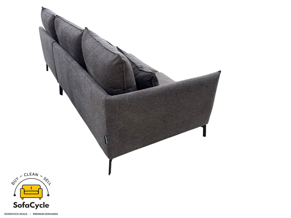 Chateau d'Ax 3-zit antraciet in stof, modulair – overstock