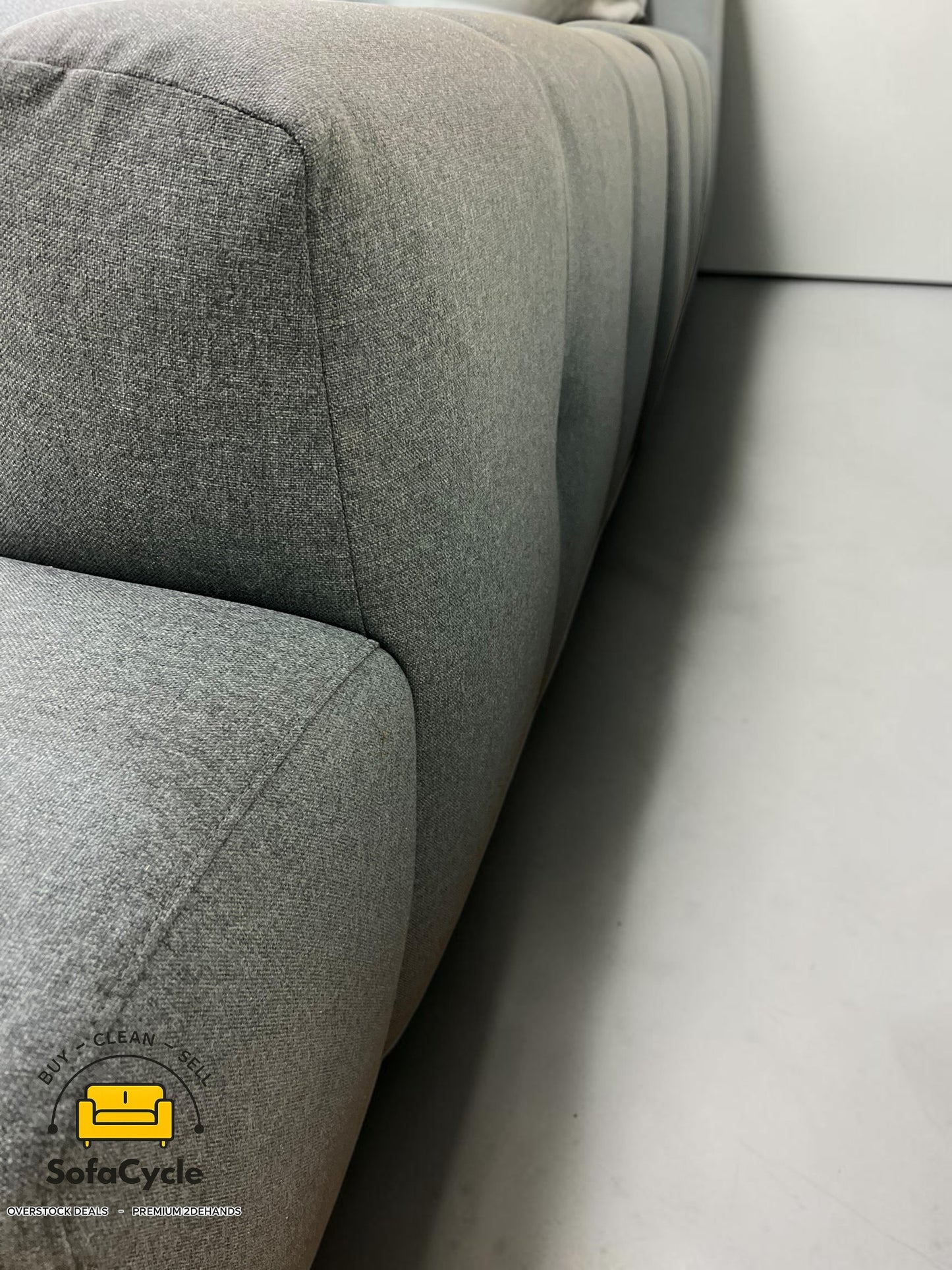 Goossens Opulent hoekzetel blauw in stof, hoek R – overstock