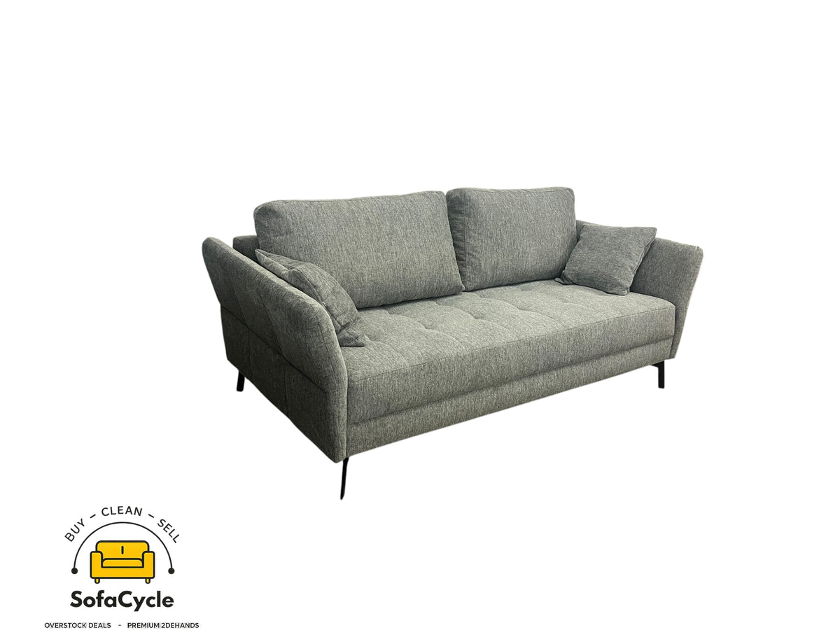 Tweezitsbank grijs Chateau d'Ax in stof – overstock