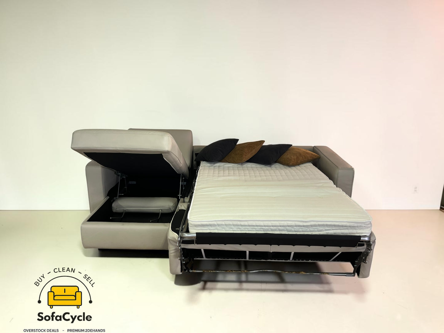 Editions hoekzetel beige met slaapfunctie – tweedehands