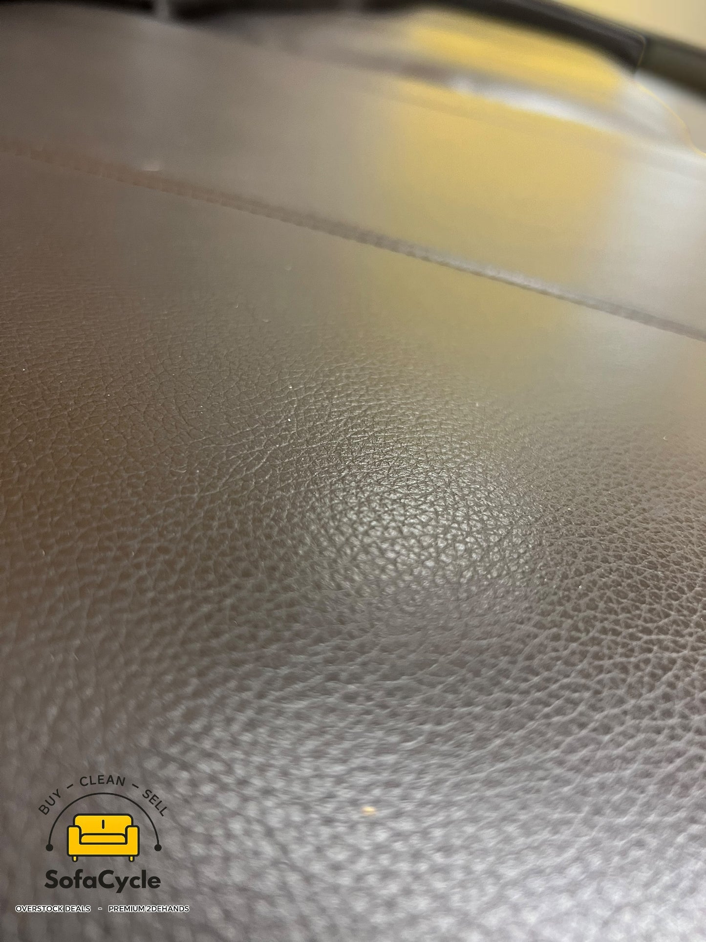 IKEA hoekzetel bruin in echt leder, hoek L – tweedehands