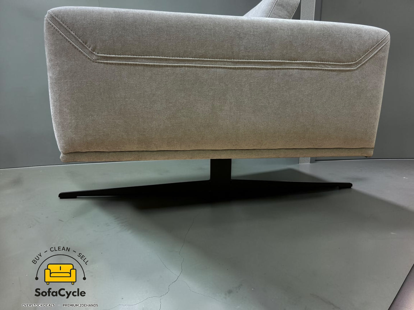 Amalfi hoekzetel grijs met hoofdsteun, hoek R – overstock