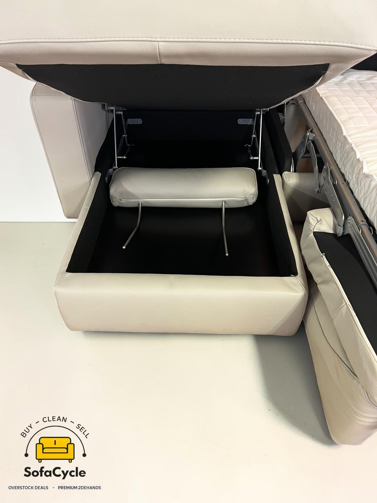 Editions hoekzetel beige met slaapfunctie – tweedehands